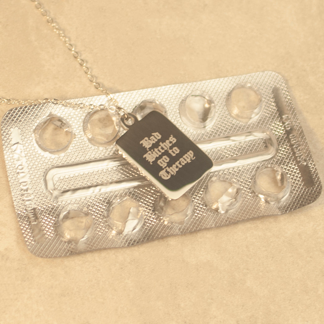 Bad Bitches go to Therapy Necklace