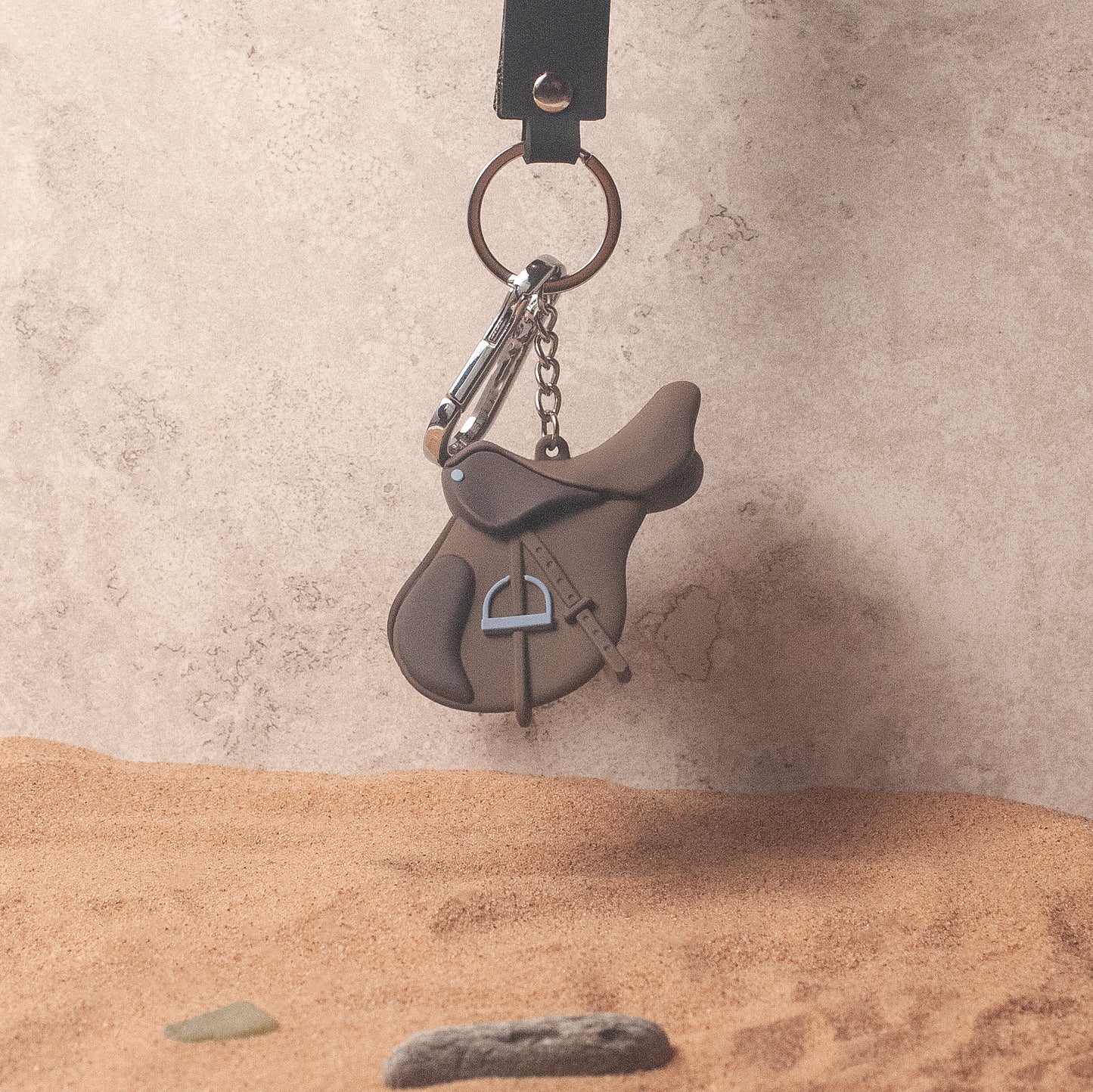 Miniature Saddle Keyring