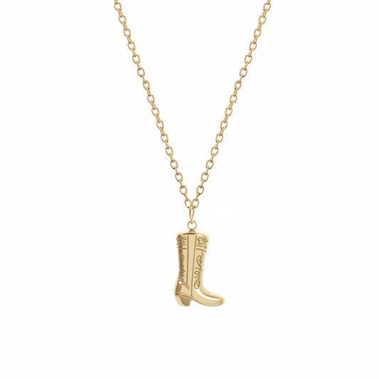 Rodeo Cowboy Boot Necklace