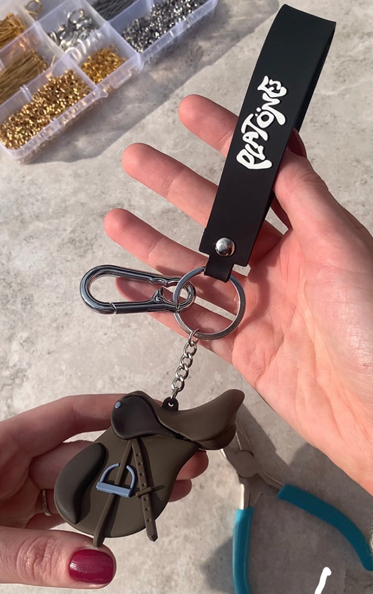 Miniature Saddle Keyring