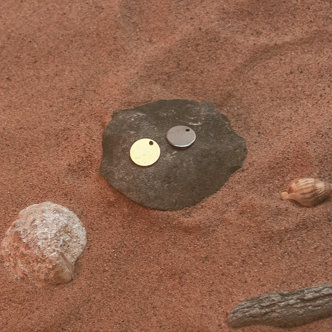 Initial & Pet Footprint Circle Pendant