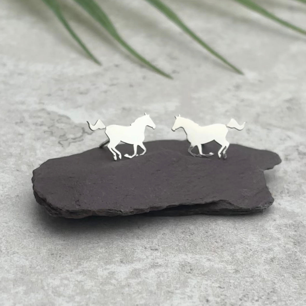 Horse Studs in Sterling Silver